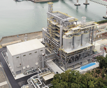 Picture of Aerial view of Yokkaichi Biomass Power Plant